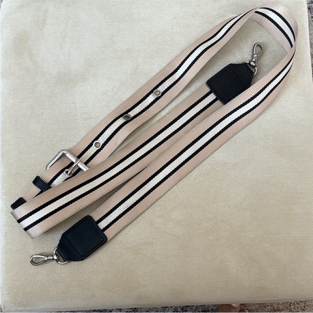 Bandolier Beige and Black Phone Case Strap